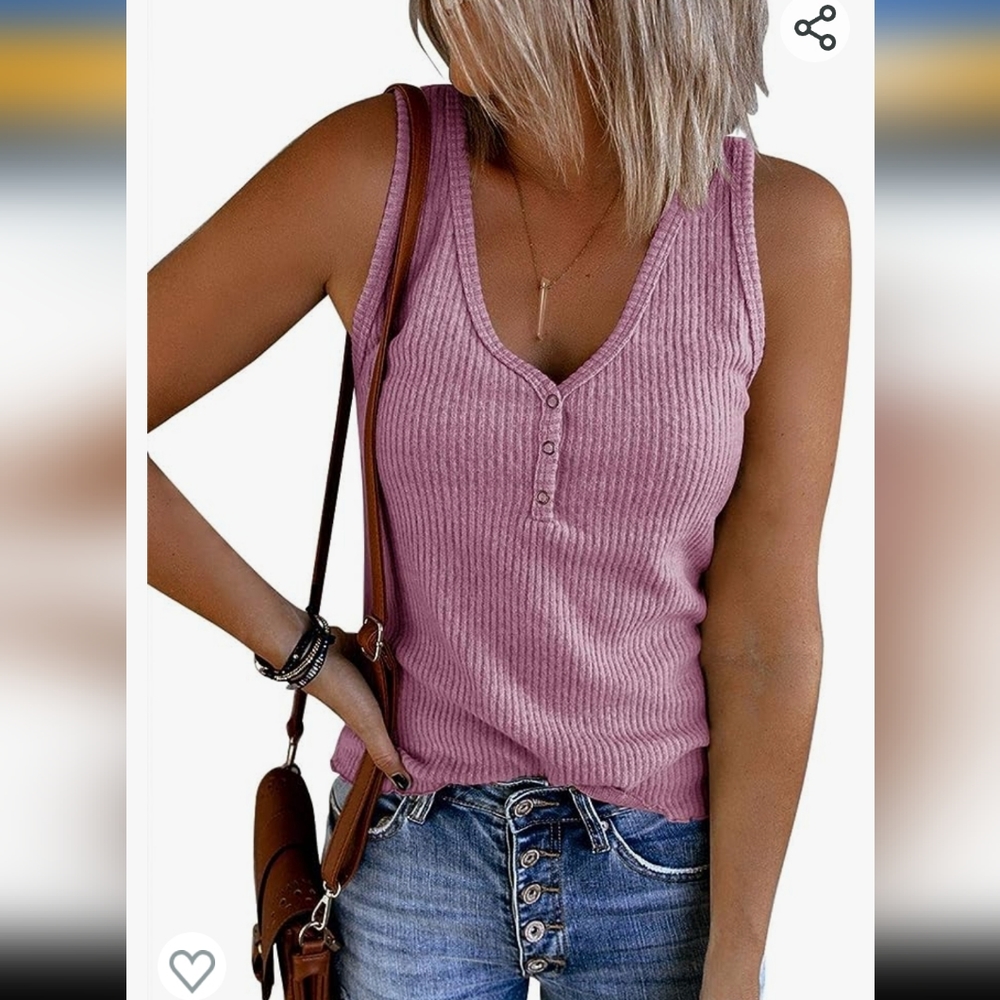 Kissfit med lavender tank with snaps